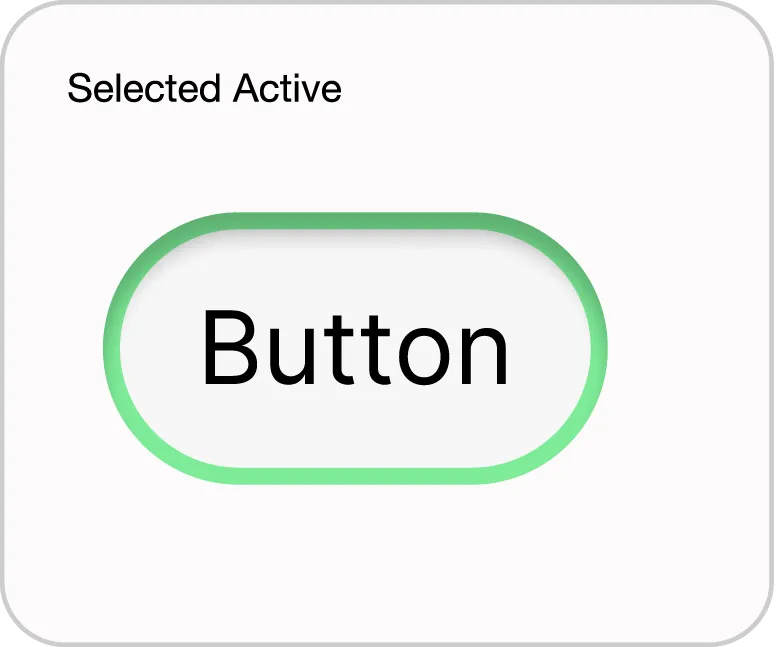 Green Text Button Selected Active State